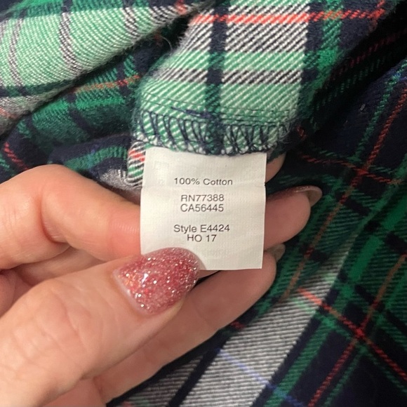 J. Crew Buffalo Plaid Zip Front Popover Flannel Size XS - Picture 10 of 12
